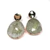 Brincos pendurados moda pedra natural cristal brinco feito à mão formato irregular quartzo ágata gota para mulheres joias requintadas