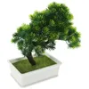 Decorative Flowers Simulated Potted Decor Household Fake Pine Tree Decorations Faux Plants Table Pvc Home Desk Resin Simulation