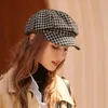 Basker topi baret vintage musim dingin untuk wanita kände hangat seniman perancis perempuan polos segi Delapan sboy gadis gugur 230905