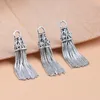 Charms S925 Sterling Silver Thai Diy Jewelry Accessories Korean Snake Bone Chain Tassel Pendant Handmade pärlmaterial Accesso