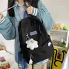 Okul çantası sırt çantası genç kızlar dizüstü bilgisayar sırtlı öğrenci omuz omuz Kore tarzı okul torbası erkekler çıplak mochila 230905