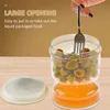 Other Desk Accessories Pickles Jar Dry and Wet Dispenser Pickle Olives Hourglass Cucumber Container for Kitchen Food Juice Separator Tools 230906