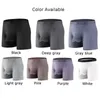 Cuecas masculinas sexy bolsa de bola separada gelo seda respirável conforto esporte boxers roupa interior calcinha boxer shorts e