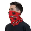 Baretten Albanië Vlag Bandana Halsbeenkap Gedrukt Magische Sjaal Multifunctioneel gezichtsmasker Fietsen Voor Heren Dames Volwassen Ademend