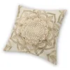 Oreiller personnalisé Mandala fleur de vie en couverture de Lotus, décoration de la maison, géométrie sacrée pour le salon