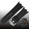 JAWODER Horlogeband Man 28mm Zwart Rood Oranje Blauw Grijs Groen Geel Siliconen Rubber Duiker Horlogeband Strap Pin gesp voor ROYAL OAK218P