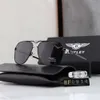 Gafas de sol Diseñador Moda Lujo Bentley Calidad superior para mujeres Hombres Nuevos hombres Metal Gafas de sol polarizadas Caja Conducción de automóviles Gafas deportivas Regalo