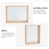 Frames Dried Flower Po Frame Transparent Three-dimensional Pressed Flowers Show Glass Picture Specimen Display Box Wood DIY Dry