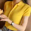 Polos pour femmes boucles été haute qualité petit cheval Mujer Polo vêtements pour femmes Chemise Femme à manches courtes haut en coton