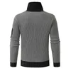 Men's Sweaters Autumn Winter Turtleneck Sweater Men Casual Knitted Pullovers Fashion Scarf Collar Slim Fit Patchwork