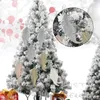 Fleurs décoratives 6 pièces, décoration d'arbre de noël à Clip sur fausse plume, boules scintillantes, ornement de fête à domicile, décor de mariage