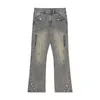 Herren Jeans Design High Street Ripped Fashion Hip Hop Hosen Plus Size Kausal Vintage Washed Hosen Denim