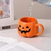 Tassen Halloween Keramiktasse Kreative Kürbisform Trinkgeschirr Kaffeetasse Frühstück Milch Trinkdekoration