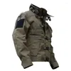 Jaquetas masculinas Tactical Wear-Oposição Jaqueta Homens Agente Especial À Prova de Vento À Prova D 'Água Multi-bolso Carga Casaco de Combate Ao Ar Livre