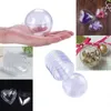 Décorations de Noël 10 pièces Transparent ouvert en plastique boule d'ornement de Noël boule claire pour la fête de Noël enfants cadeau présent boîte décorations 230905