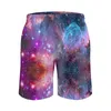 Short pour homme coloré Galaxy Board Summer Night Sky Bright Stars Fashion Beach Pantalon court Surf Séchage rapide Maillot de bain personnalisé