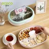 Тарелки ECOCO, тарелка для конфет, сухофрукты, дом, гостиная, журнальный столик, коробка для хранения закусок, сетка, красные семена дыни, поднос для освежающих орехов