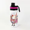 Sublimación Botellas de agua de aluminio Vasos reutilizables Tazas Coche al aire libre Viaje Espacio Olla Mango portátil Aluminio Deportes Hervidor Personalizar logotipo LG10