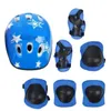 Ginocchiere per gomitiere Casco da bici Ginocchio per 5-16 anni Set di protezioni per bambini Protezione per il polso Gomitiere Skateboard Pattinaggio su ghiaccio Roller Ginocchiera 230905