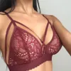 Sutiã de renda feminino sexy lingerie floral triângulo soutien gorge sujetador sutia sutyen push up sutiã para mulher bralette228j