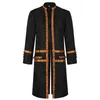 Men's Trench Coats Medieval Jacquard Jacket Winter Spring Man Coat Gothic Windbreaker Victorian Overcoat Steampunk Punk Jackets Men