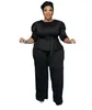 Mulheres Plus Size Tracksuits XL5XL Fall Set Mulheres Roupas Casuais Senhoras Top e Calças Ternos Femininos Duas Peças Outfits Atacado Dropshopping 230905