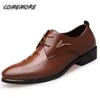 Zapatos de vestir Hombre clásico Punta puntiaguda Hombre Patente Cuero Negro Boda Oxford Formal Negocio Casual Tamaño grande Moda 230905