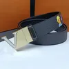Designer Belt Fashion Buckle Leather Belt bredd 3,8 cm Hög kvalitet med Box Designer Men's and Women's Belt Gift