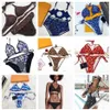 Womens Letter Swimwear Underwear Set Luxury Printed Ladies Bikini Swimsuit Summer Beach Bathing Suit267H