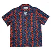 Men's Casual Shirts 2023 Spotted Pattern WACKO MARIA Shirt Men Women Hawaiian Top Tee Short Sleeve