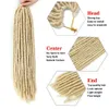 Human Hair Hulks 613 مستقيم Faux Locs Crochet Hair Rawdlocks Extension Extension Preoped Blonded Braids for Afro Women Soku 230906