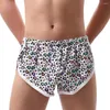 Cuecas masculinas cuecas boxer briefs aro calcinha impressa shorts jovens nightwear troncos adolescente todas as estações bikini boxers planos