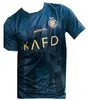 2023 2024 Al NASSR FC Soccer Jerseys Ronaldo Fans Player Home 23 24 Brozovic Ghareeb Talisca Telles Masharipov Lajami Men Kids Football Shirt Al-Nasr