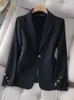 Abiti da donna Blazer Miscele Donna Formale Blaze Arrivo Rosa Nero Plaid Donna Donna Manica lunga Bottone singolo Giacca da lavoro slim da lavoro 230906