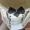 Masques de fête Masque de crâne complet Carnaval Adultes Réaliste Anonyme Halloween Bouche mobile Mâchoire Anime Horreur Casque Squelette Masques 230906