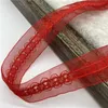 5yards 25mm Organza Lace Ribbon Handicrafts Embroidered Net Lace Trim Ribbon For Wedding Crafts Decorations DIY Gift wrapping