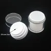 Großhandel 15 30g weiße einfache Airless-Kosmetikflasche 50g Acryl-Vakuumcremetiegel Kosmetik Pumplotionbehälter 12 LL