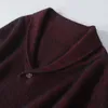 Męskie swetry miękki klejniste norek kaszmirowy Polo Szyj Diamentowy sweter Wysoka luksusowa bluzka jesień/zima pullover