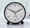 Table Clocks Creative Alarm Clock Silent Light-turning Night-time Box Fashion Modern Minimalist Metals Bedroom Small