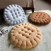 Cushion/Decorative Pillow Cookie Plush Cushion Round Square Biscuit Cushions Soft Thicken Seat Cushion Cute Pillow Decorative Cookie Tatami Back Cushions 230905