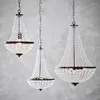 Chandeliers Lights Lamp Crystal Retro Living Room Lighting Dining Simple Fixtures