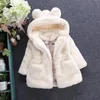 Jackets Kids Girls Children Autumn and Winter Faux Fur Jacket Coat For 24M-8T Years Old 230905