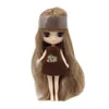 Bonecas Boneka Telanjang Blyth Mini 10CM Berbagai Warna Rambut com Gaun Acak com Tanpa Poni Tubuh Normal Mainan Fashion DIY 230905