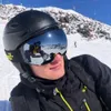 Kayak Goggles Copozz Manyetik Kayma Gözetleme Hızlı Değişiklik Lens ve Kasa Seti% 100 UV400 Koruma Koruma Boz Anti Snowboard Gözlük Gözlük Gözlük Gözlükleri Kadınlar 230907