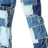Jeans pour hommes Kakan stretch Gratis stiker Lurus gaya baru Eropa dan Amerika jalan pemuda dapat Jeans16 MGD31 panjang 230907