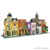 Blocks Construction Diy Street Coffee Shop Restaurang Buildblock Set Toys for Kids Christmas Gifts R230907