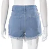 Kvinnors jeans 2023 Summer Est Bright Tassel Tight Pocket Bulletless Denim Shorts Multi Colors Pantalones Vaqueros Mujer Jean
