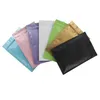 Custom Accept Colorful Heat Sealable Ziplock Packaging Bag Pouch Reclosable Flat Aluminum Foil Zip lock Plastic Bags 100pcs 201021319i