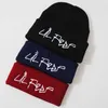 Beanie/Skull Caps Lil Peep Ricamo Cappello lavorato a maglia Tinta unita Unisex Lettera Beanie Hat Uomo Donna Berretto invernale Skullies x0907