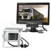 7 cali TFT LCD Monitor samochodowy White 4pin IR Nocne Wizję CCD Kamera tylna dla autobusu Houseboat Truck262a